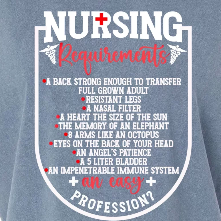 Nursing Profession Requirets Nurse Medical Student Gift Garment-Dyed Women's Muscle Tee