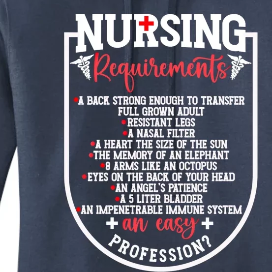 Nursing Profession Requirets Nurse Medical Student Gift Women's Pullover Hoodie