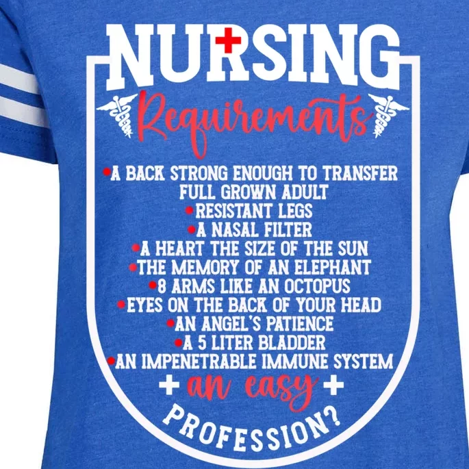 Nursing Profession Requirets Nurse Medical Student Gift Enza Ladies Jersey Football T-Shirt