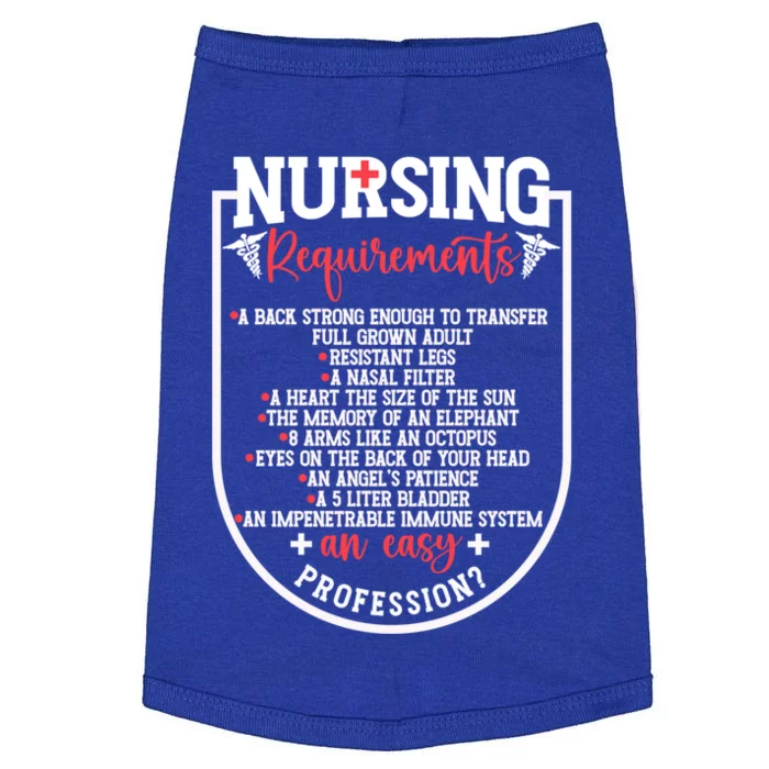 Nursing Profession Requirets Nurse Medical Student Gift Doggie Tank