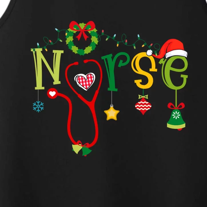 Nicu Picu Stethoscope Er Nurse Christmas Cute Gift Performance Tank