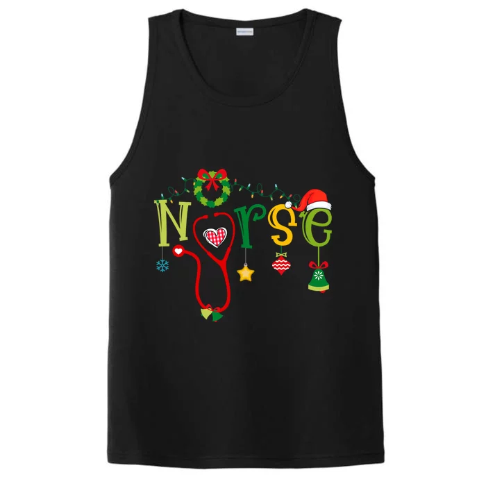 Nicu Picu Stethoscope Er Nurse Christmas Cute Gift Performance Tank