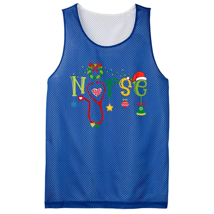 Nicu Picu Stethoscope Er Nurse Christmas Cute Gift Mesh Reversible Basketball Jersey Tank