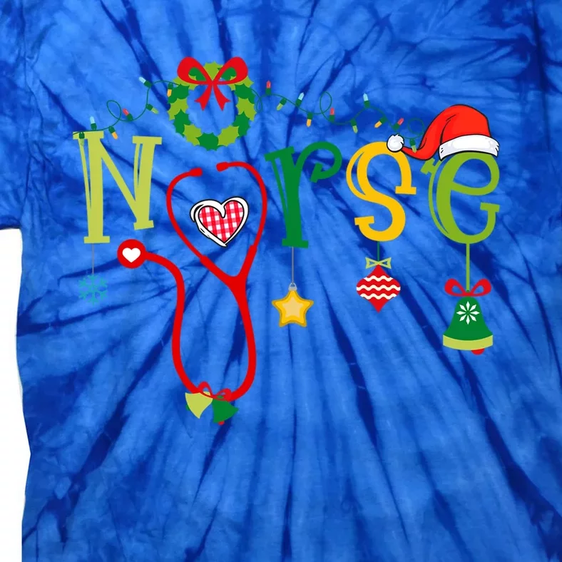 Nicu Picu Stethoscope Er Nurse Christmas Cute Gift Tie-Dye T-Shirt