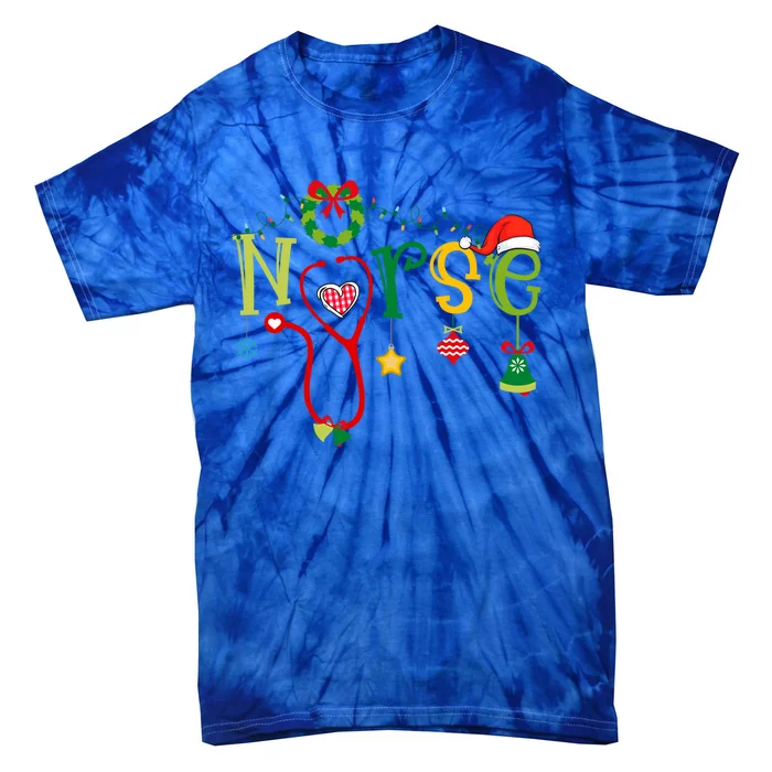 Nicu Picu Stethoscope Er Nurse Christmas Cute Gift Tie-Dye T-Shirt