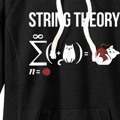 Nerd Physics Student Science Stringtheory Women's Fleece Hoodie