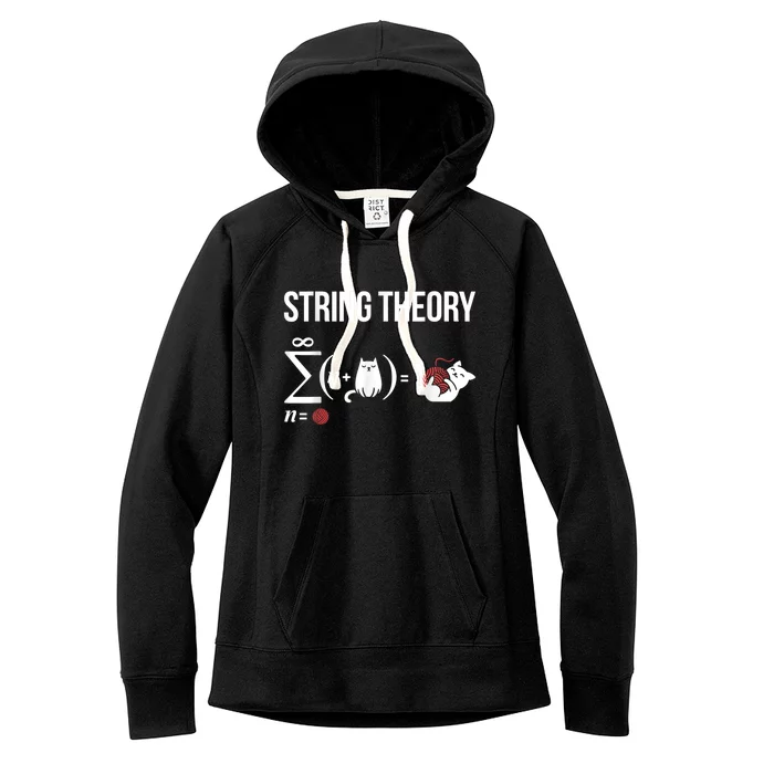 Nerd Physics Student Science Stringtheory Women's Fleece Hoodie