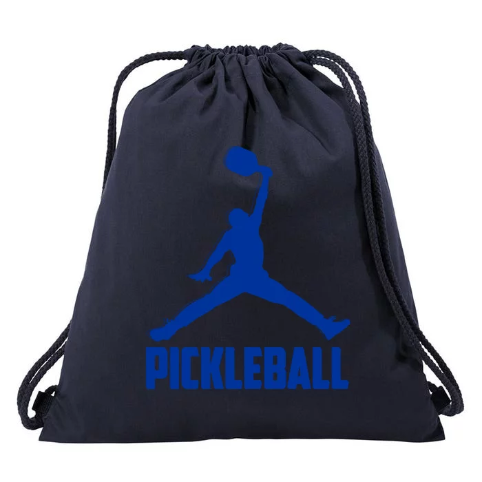 NavyBlue Pickleball Sports Logo Drawstring Bag