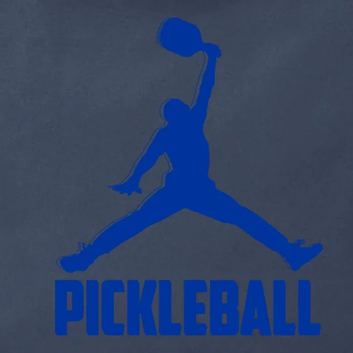 NavyBlue Pickleball Sports Logo Zip Tote Bag