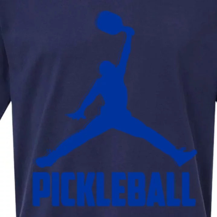 NavyBlue Pickleball Sports Logo Sueded Cloud Jersey T-Shirt