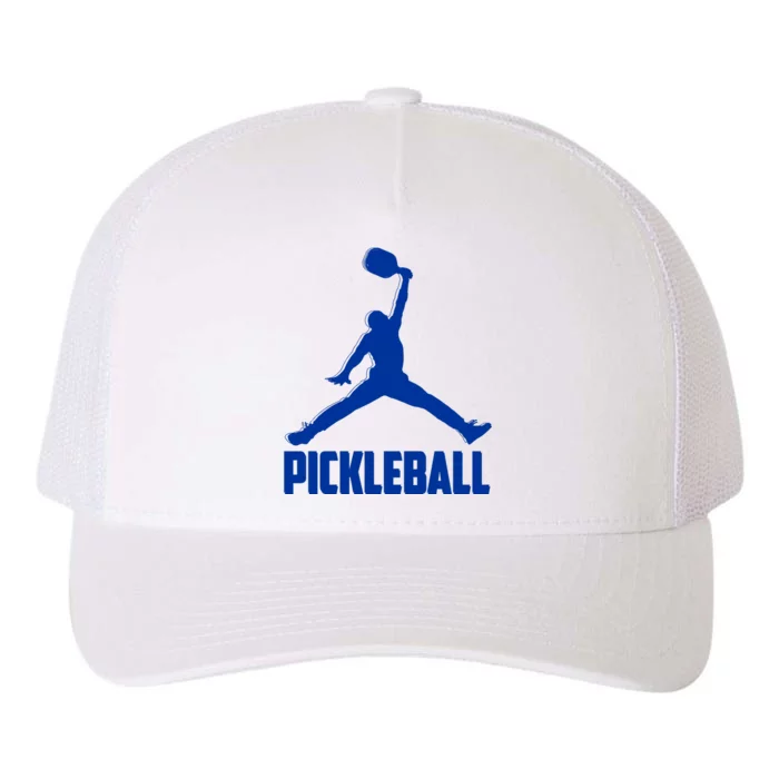 NavyBlue Pickleball Sports Logo Yupoong Adult 5-Panel Trucker Hat