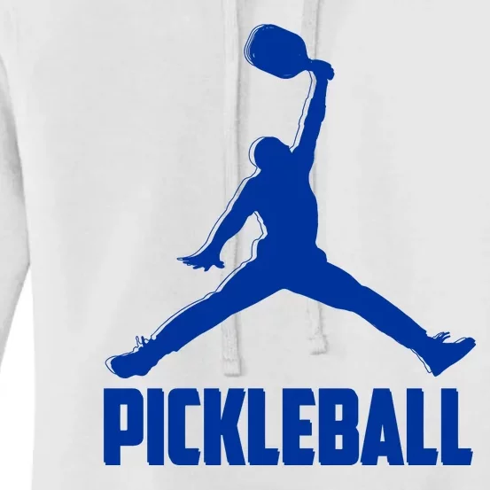 NavyBlue Pickleball Sports Logo Women's Pullover Hoodie