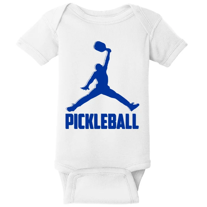 NavyBlue Pickleball Sports Logo Baby Bodysuit