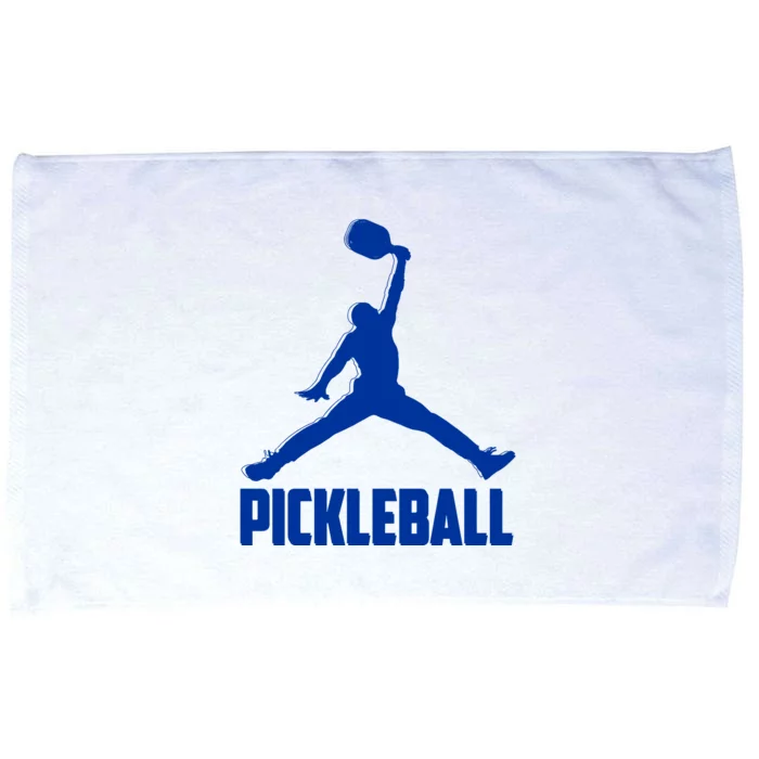 NavyBlue Pickleball Sports Logo Microfiber Hand Towel