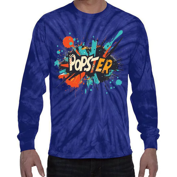 Nice Popster Statement Tie-Dye Long Sleeve Shirt