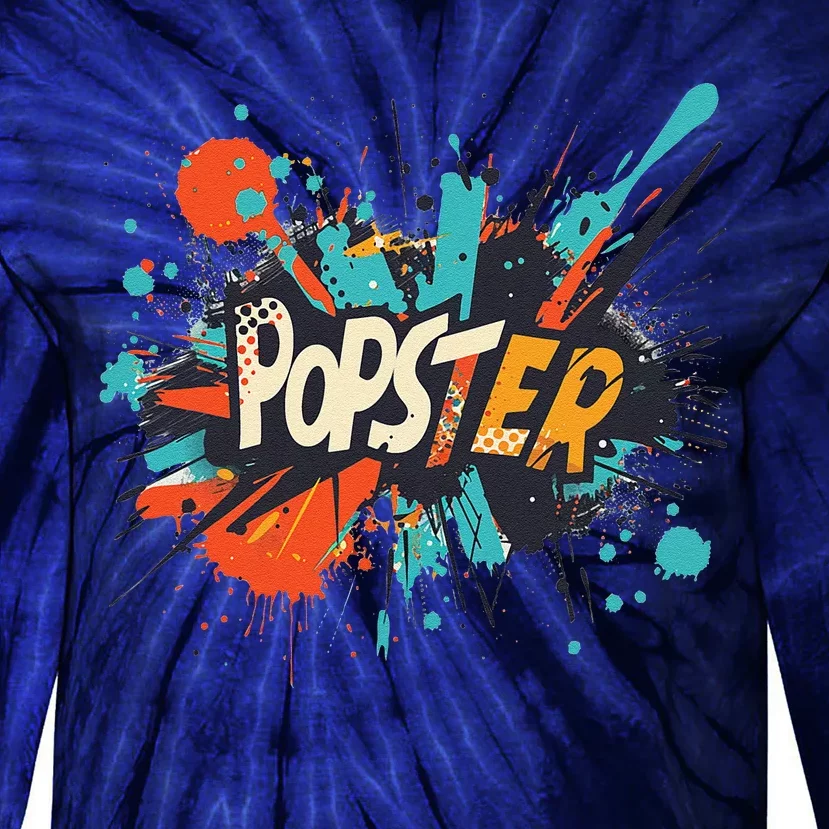 Nice Popster Statement Tie-Dye Long Sleeve Shirt