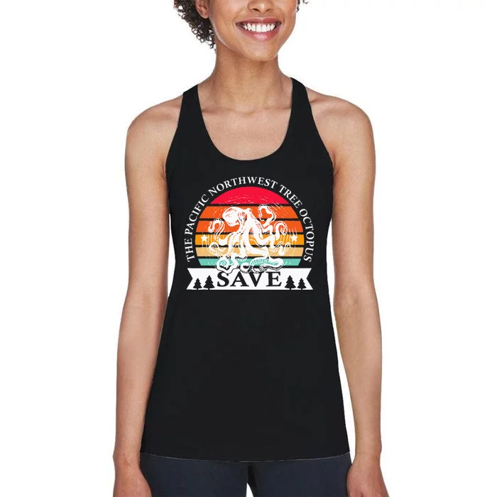 Northwest Pacific Tree Octopus The Save Women's Racerback Tank