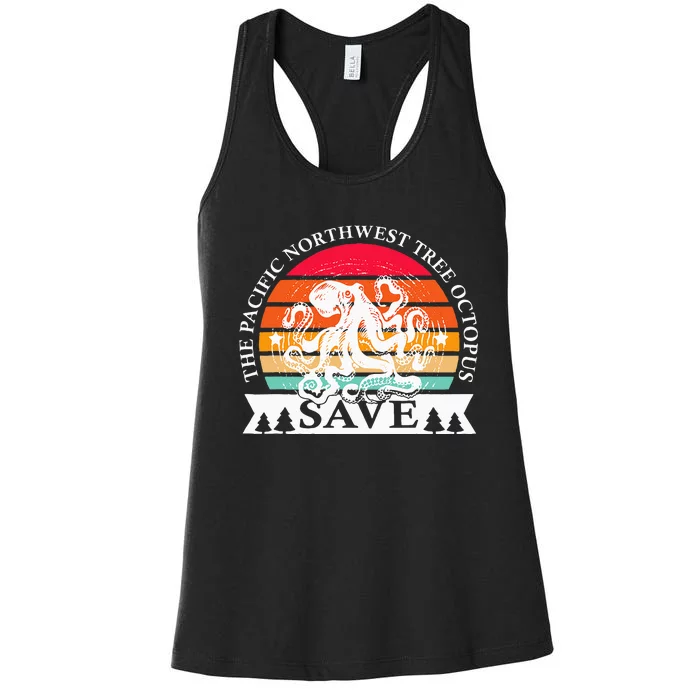 Northwest Pacific Tree Octopus The Save Women's Racerback Tank