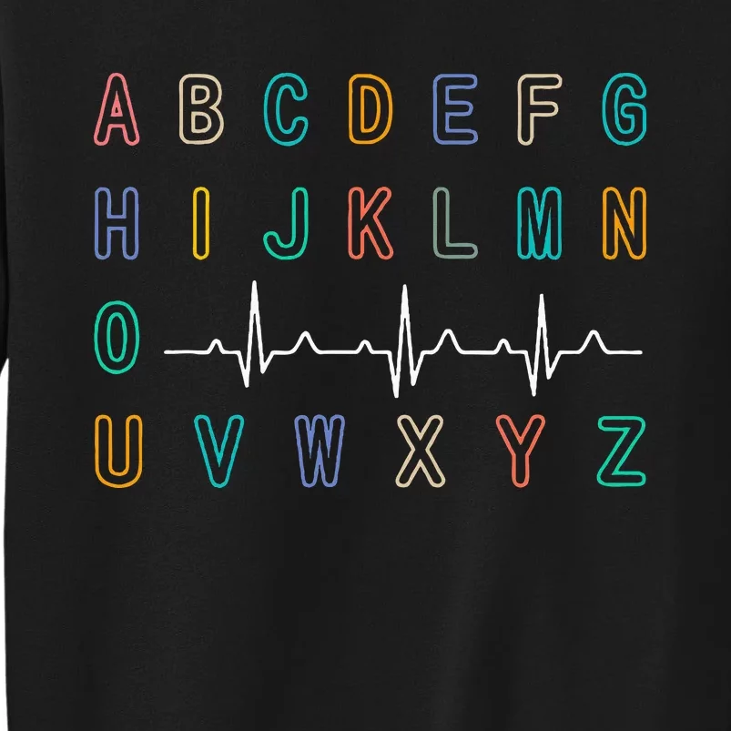 Nurse Pqrst Test AbcS Ekg Strip Alphabet Funny Nurses Jokes Sweatshirt