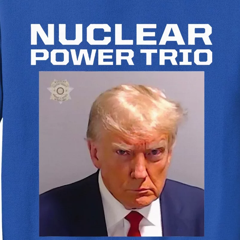 Nuclear Power Trio Criminally Great Riffs Trump Mug Shot Sweatshirt