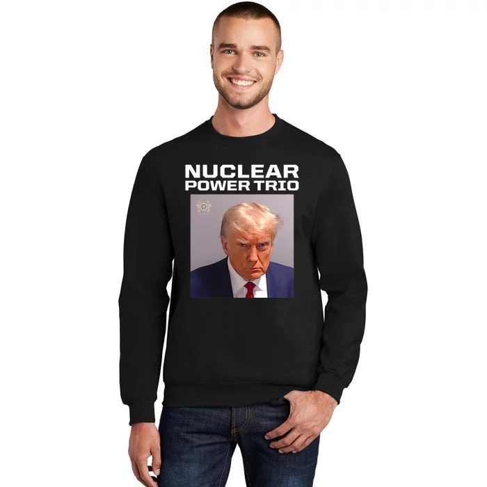 Nuclear Power Trio Criminally Great Riffs Trump Mug Shot Sweatshirt