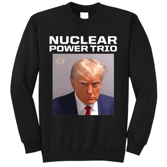 Nuclear Power Trio Criminally Great Riffs Trump Mug Shot Sweatshirt