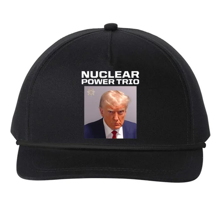 Nuclear Power Trio Criminally Great Riffs Trump Mug Shot Snapback Five-Panel Rope Hat