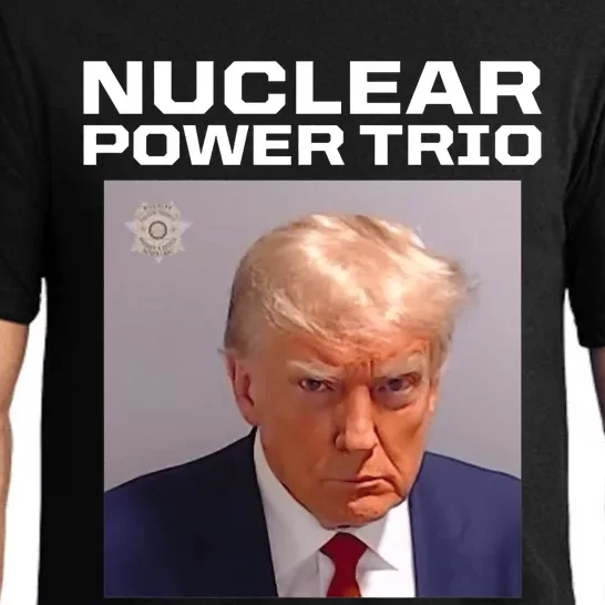 Nuclear Power Trio Criminally Great Riffs Trump Mug Shot Pajama Set