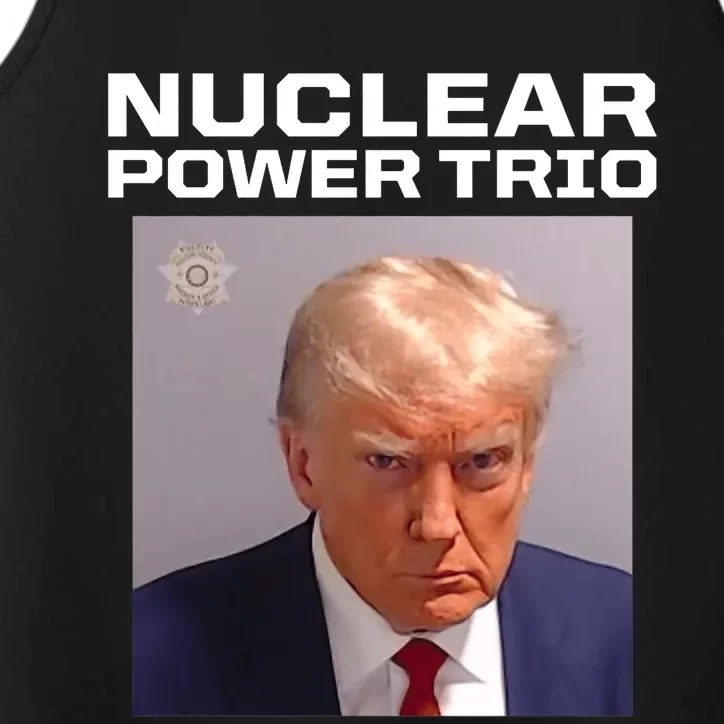 Nuclear Power Trio Criminally Great Riffs Trump Mug Shot Performance Tank