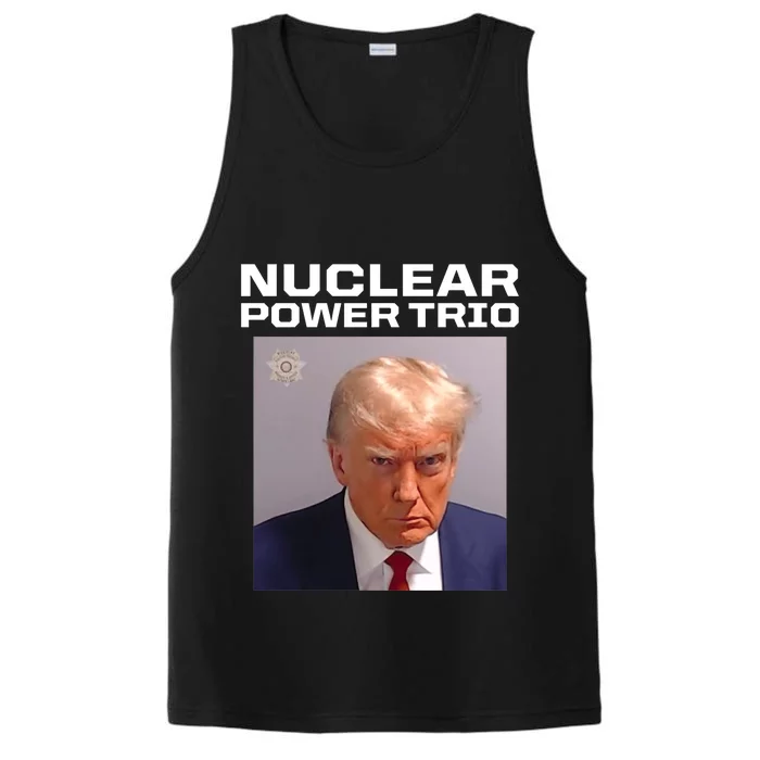 Nuclear Power Trio Criminally Great Riffs Trump Mug Shot Performance Tank