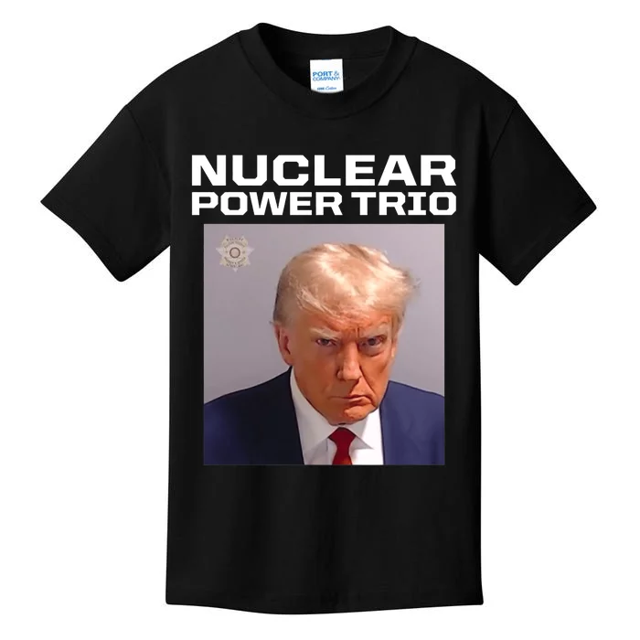 Nuclear Power Trio Criminally Great Riffs Trump Mug Shot Kids T-Shirt