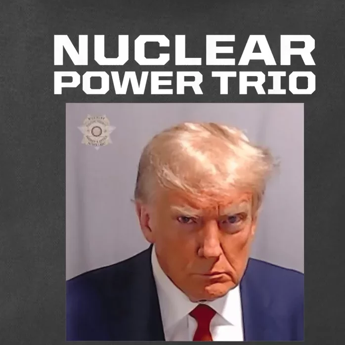 Nuclear Power Trio Criminally Great Riffs Trump Mug Shot Zip Tote Bag