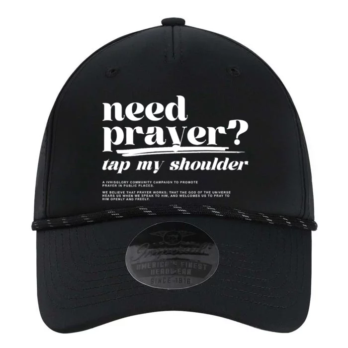 Need Prayer Tap My Shoulder Performance The Dyno Cap