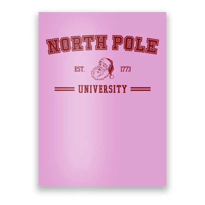 North Pole University Est 1773 Christmas Poster