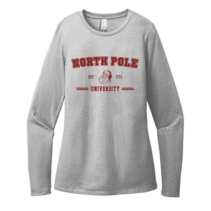 North Pole University Est 1773 Christmas Womens CVC Long Sleeve Shirt