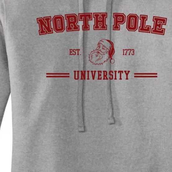 North Pole University Est 1773 Christmas Women's Pullover Hoodie