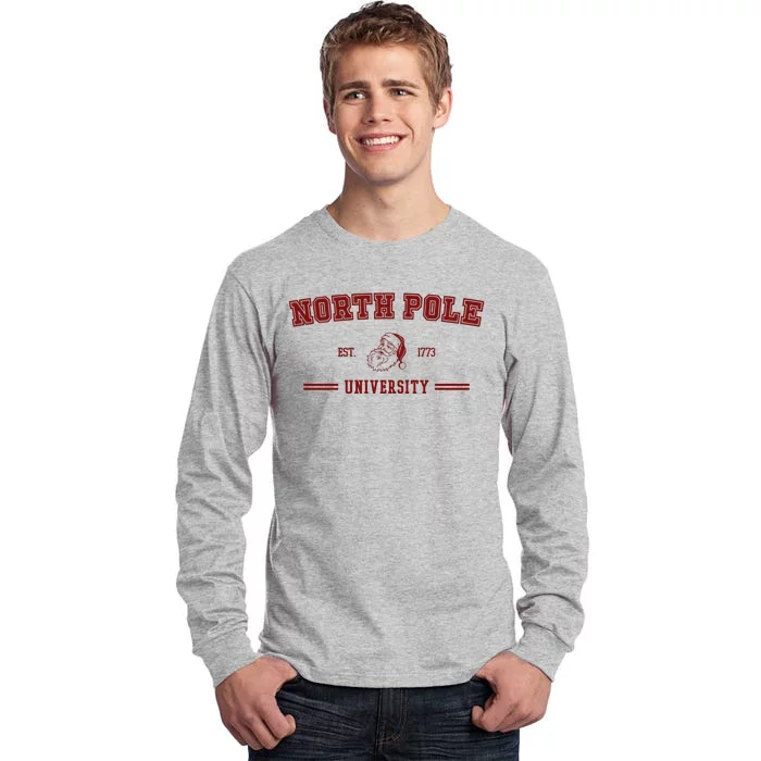 North Pole University Est 1773 Christmas Tall Long Sleeve T-Shirt