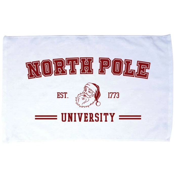 North Pole University Est 1773 Christmas Microfiber Hand Towel