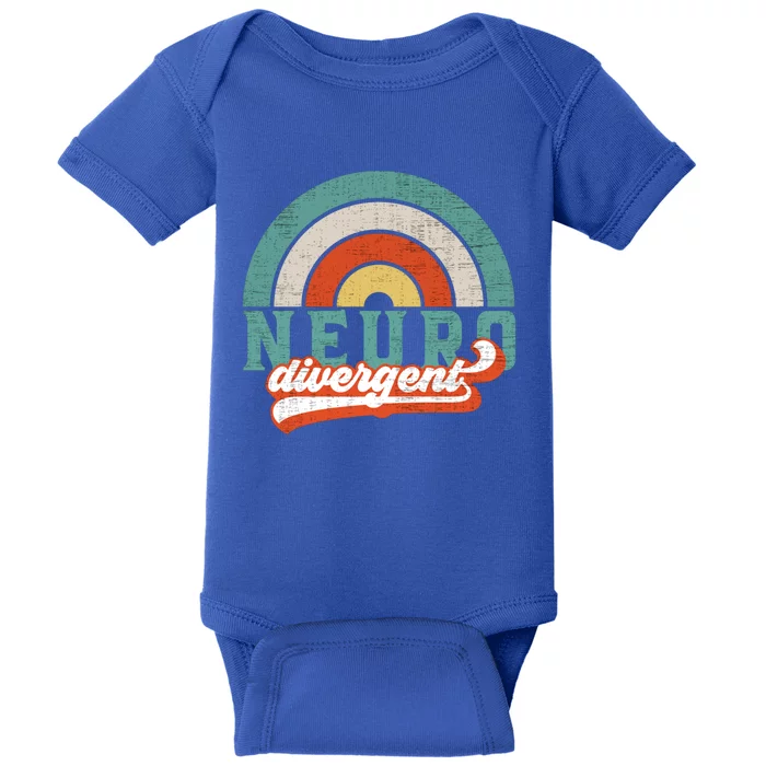 Neurodivergent Pride Utism Adhd And Asd Awareness Gift Baby Bodysuit