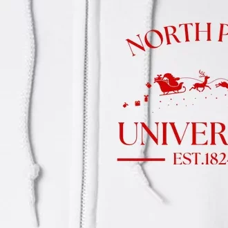 North Pole University Christmas Full Zip Hoodie