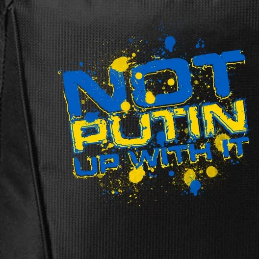 Not Putin Up With It Ukraine City Backpack