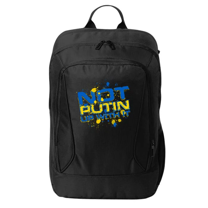 Not Putin Up With It Ukraine City Backpack