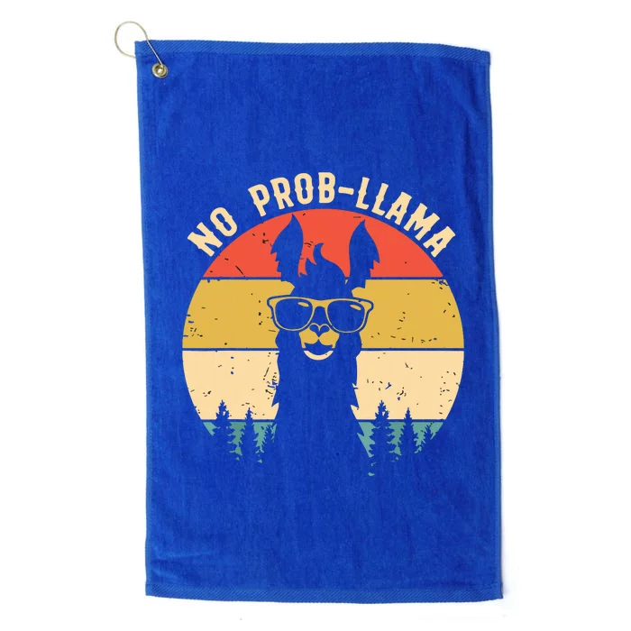 NO PROBLLAMA Vintage Llama Alpaca Platinum Collection Golf Towel