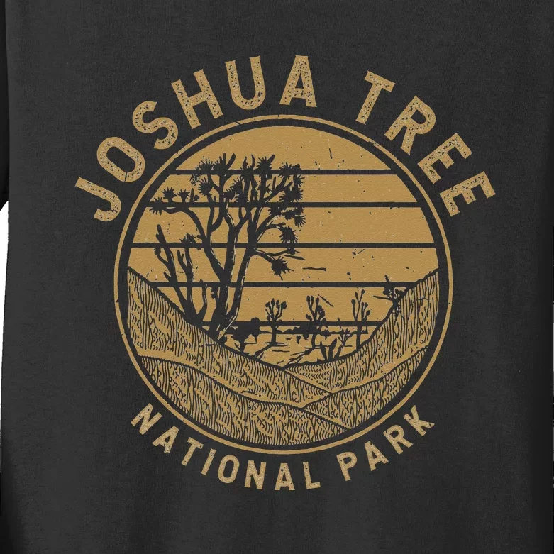 National Park Vacation Joshua Tree Kids Long Sleeve Shirt