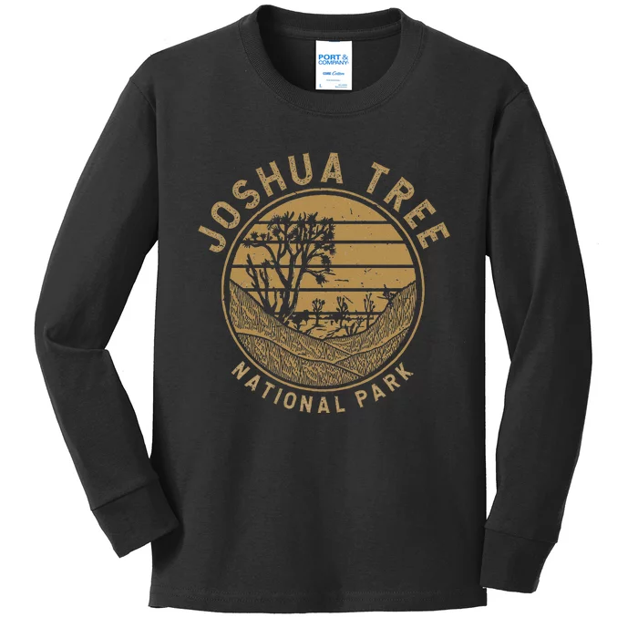 National Park Vacation Joshua Tree Kids Long Sleeve Shirt