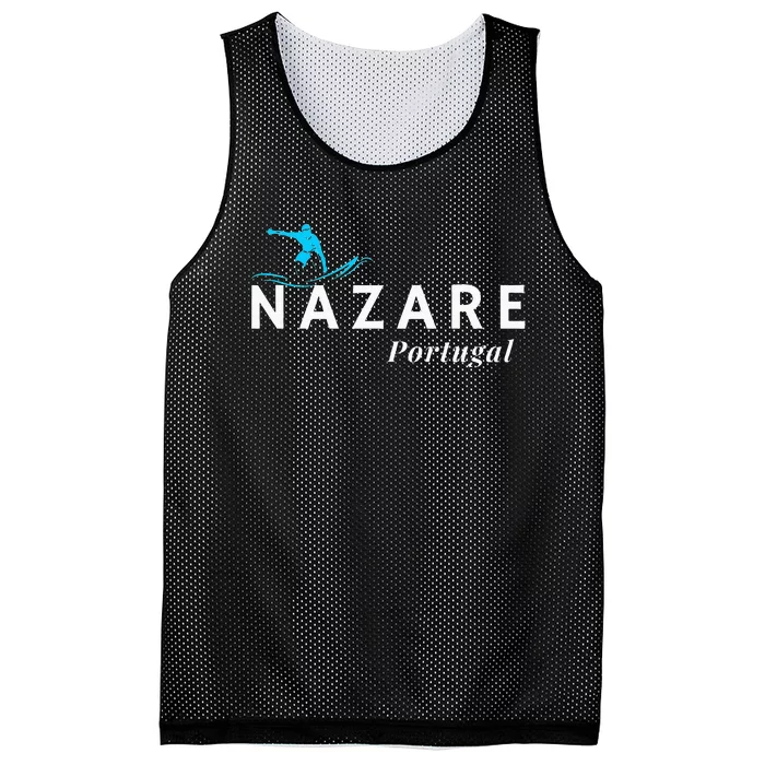 Nazare Portugal Wave Surf Surfing Surfer Mesh Reversible Basketball Jersey Tank