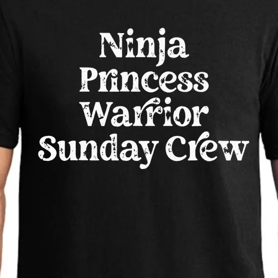 Ninja Princess Warrior Sunday Crew Pajama Set