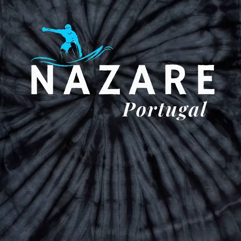 Nazare Portugal Wave Surf Surfing Surfer Tie-Dye T-Shirt