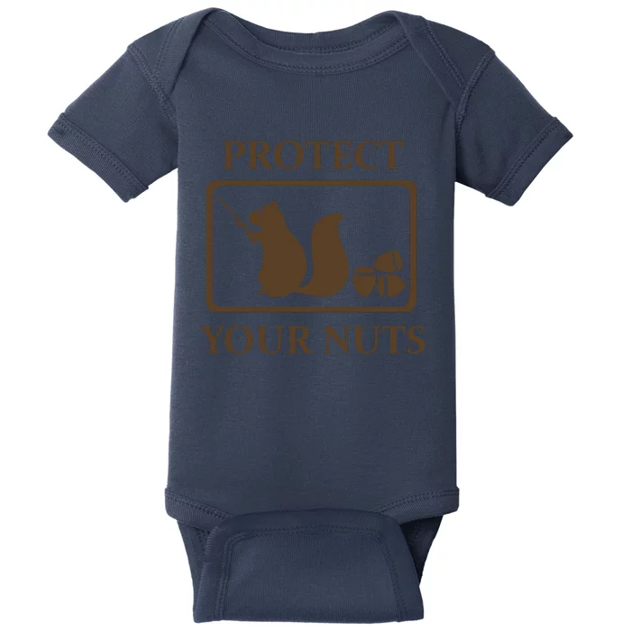 New Protect Your Nuts Baby Bodysuit