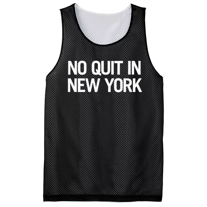 No Quitting In New York Mesh Reversible Basketball Jersey Tank